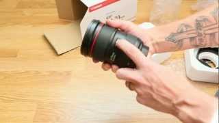 NEW Canon EF 2470mm f28L II USM Zoom Lens Unboxing [upl. by Nerhtak]