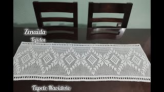 Zurdo Tapete Navideño Parte 2 zenaida crochet [upl. by Carola987]