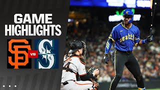 Giants vs Mariners Game Highlights 82324  MLB Highlights [upl. by Fidelis194]