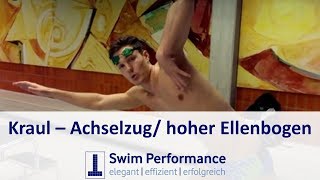 Kraul Achselzug  Perfekt Kraul schwimmen lernen  DominikFranke [upl. by Romano]