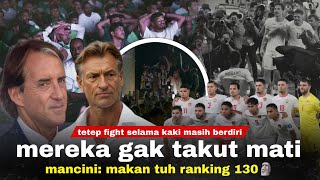 Itu Gila Mereka Bahkan Bisa Lari Sampai 100 Menit Mancini Dibilangin Gapercaya Publik Arab Demo [upl. by Harmony]