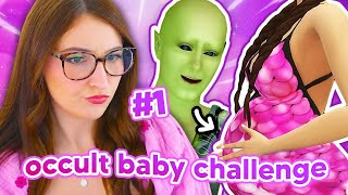 having a baby with EVERY OCCULT in the sims 4 👽 occult baby challenge 1 [upl. by Lotty609]