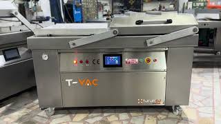 TVAC Y 700 XL SANAYİ TİPİ YATAY VAKUM MAKİNASI DOUBLE CHAMBER VACUUM MACHİNE vakum vacuum [upl. by Anirda]