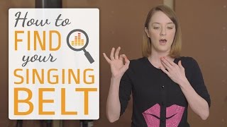 How to find your singing belt  belting techniques for singers [upl. by Blumenfeld]