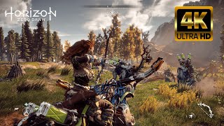 Horizon Zero Dawn kills  Sawtooth Hunting  4k gameplay [upl. by Laktasic527]