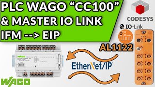 🔵✅COMUNICAR PLC CC100 WAGO amp MASTER IOLINK IFM VIA ETHERNET IP [upl. by Lona249]