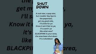 Blackpink Shutdown Lisa Rap lyrics  Blackpink Lisa rap lyrics  Blackpink Shutdown lyrics [upl. by Ahdar]