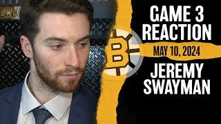 Jeremy Swayman Hopeful For Bruins Bounce Back In Game 4 [upl. by Aceber]