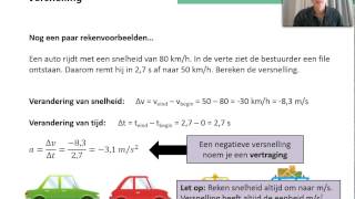 Versnelling en eenparig versnelde beweging [upl. by Vetter476]