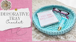 Crochet Decorative Tray [upl. by Aisyla]