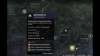 Destiny 2 How to get to Skydock IV Lost Sector EDZ [upl. by Bertilla]