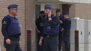 Raw Police Continue Raid Operations in Brussels [upl. by Kesia]