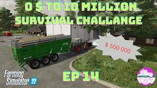 Our first 500 000  Greenriver Ep 14  Farming Simulator 22 [upl. by Acenes]