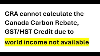 Submit World Income to CRA [upl. by Worra]