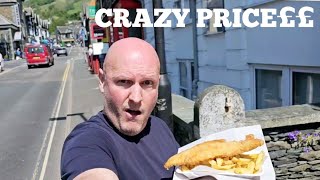 ALARMING cost of FISH amp CHIPS in AMBLESIDE Lake District tourist spot [upl. by Scarlet826]