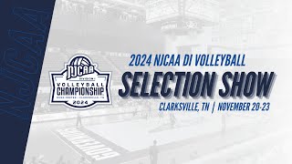 2024 NJCAA DI Volleyball Selection Show  Clarksville TN [upl. by Ztirf]