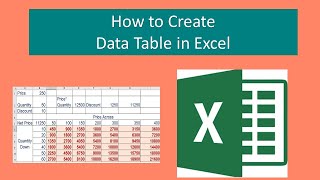 How to create data table in Excel [upl. by Harbed]