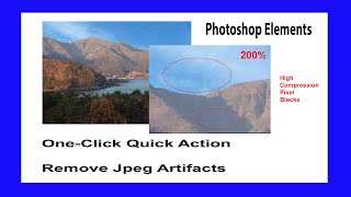 Remove jpeg Artifacts – Photoshop Elements [upl. by Ahsad585]