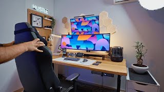 Ultimate Dual Stacked Monitor Setup ULTRARM Heavy Duty Mount Unboxing [upl. by Trust]