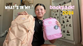 WHAT’S IN MY BACKPACk 2024✏️ [upl. by Peterec]