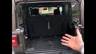 2 door JL Wrangler back seatstorage space and answering dailydriver questions [upl. by Kcirddor]