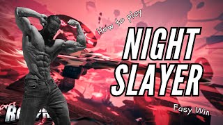 Night Slayer in Rampant Blade Battleground on Roblox [upl. by Neelyar]