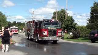 2013 Pincourt firetruck parade  August 10 2013 [upl. by Ber]