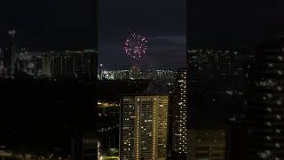 Fireworks in July in BGC Philippines 🇵🇭 [upl. by Baras826]