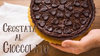 Crostata Sogno al Cioccolato  Ricetta Frolla al Cacao e Crema al Cioccolato  55Winston55 [upl. by Pearman]