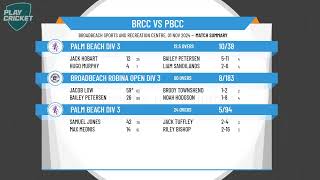 Broadbeach Robina Open Div 3 v Palm Beach Div 3 [upl. by Rosenbaum263]