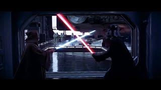 Star Wars 1977  Darth Vader and ObiWan Kenobi in their final lightsaber battle  Original [upl. by Selena]