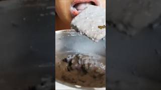 amer clay with paste 🤤🤤 big bites asmr mukbang claypotcrunch eatingvideos relaxingcrunch chalk [upl. by Hgielsa]