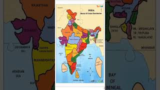 political map of india states and capitals study round viral [upl. by Hoy]