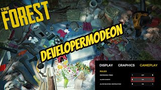 Using Developer Mode cheats in The Forest PC 2021  The Forest  Tutorial [upl. by Navoj449]