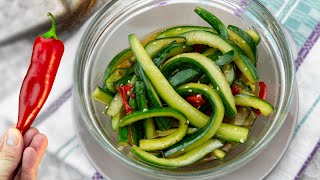 Праздничная корейская закуска  огурцы покорейски удивят вас вкусом и простотой [upl. by Oilerua]