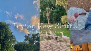 Vlog 02 knitting glovestrying new thingsa trip to kairawan…✨ [upl. by Eladnyl]