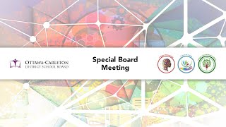 March 14 2022 OCDSB Special Board Meeting [upl. by Garrek]