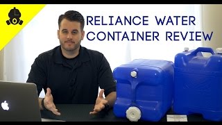 Emergency Essentials  Reliance Product AquaTainer 7 Gallon Rigid Water Container Review [upl. by Nonahs]