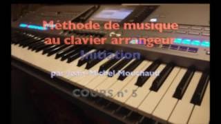 Cours n° 5 Méthode de musique au clavier synthé piano arrangeur Initiation débutant [upl. by Milan]