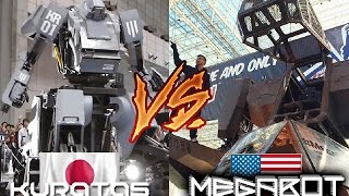 America vs Japan Kuratas vs Megabot  First Giant Robot Fight [upl. by Arabrab]