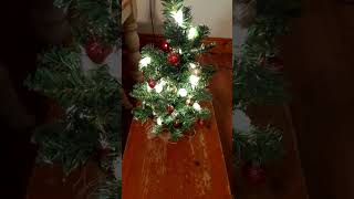 My DIY mini christmas tree holiday christmas [upl. by Durrej870]