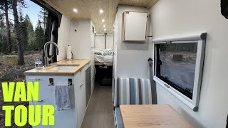 The BEST SelfBuilt DIY Camper Van indepth Van Tour [upl. by Ahsielat]