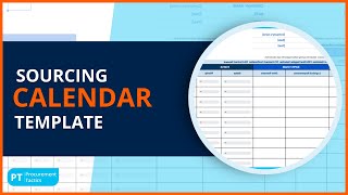 Sourcing Calendar Template  Learn How to Save Time and Resources [upl. by Nnor]