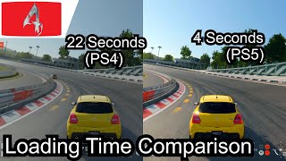 Gran Turismo 7 PS4 vs PS5 Load Time Comparison [upl. by Kennard669]