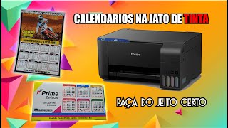 CALENDARIOS NA IMPRESSORA JATO DE TINTA [upl. by Nyra]