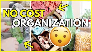 Get organized for 0 🤑🤑 25 TOTALLY FREE ORGANIZATION IDEAS [upl. by Bravin]