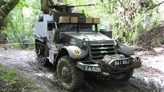 M3 Halftracks on the move  Tanks in Town 2010 [upl. by Skolnik]