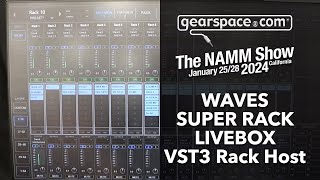 Waves SuperRack LiveBox  Gearspace  NAMM 2024 [upl. by Allekram]