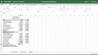 Excel Tutorial How to Make a Balance Sheet [upl. by Ecaroh624]