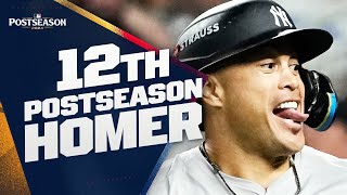 Giancarlo Stanton CRUSHES a STANTONIAN BLAST His 12th career Postseason home run wthe Yankees [upl. by Ardied]